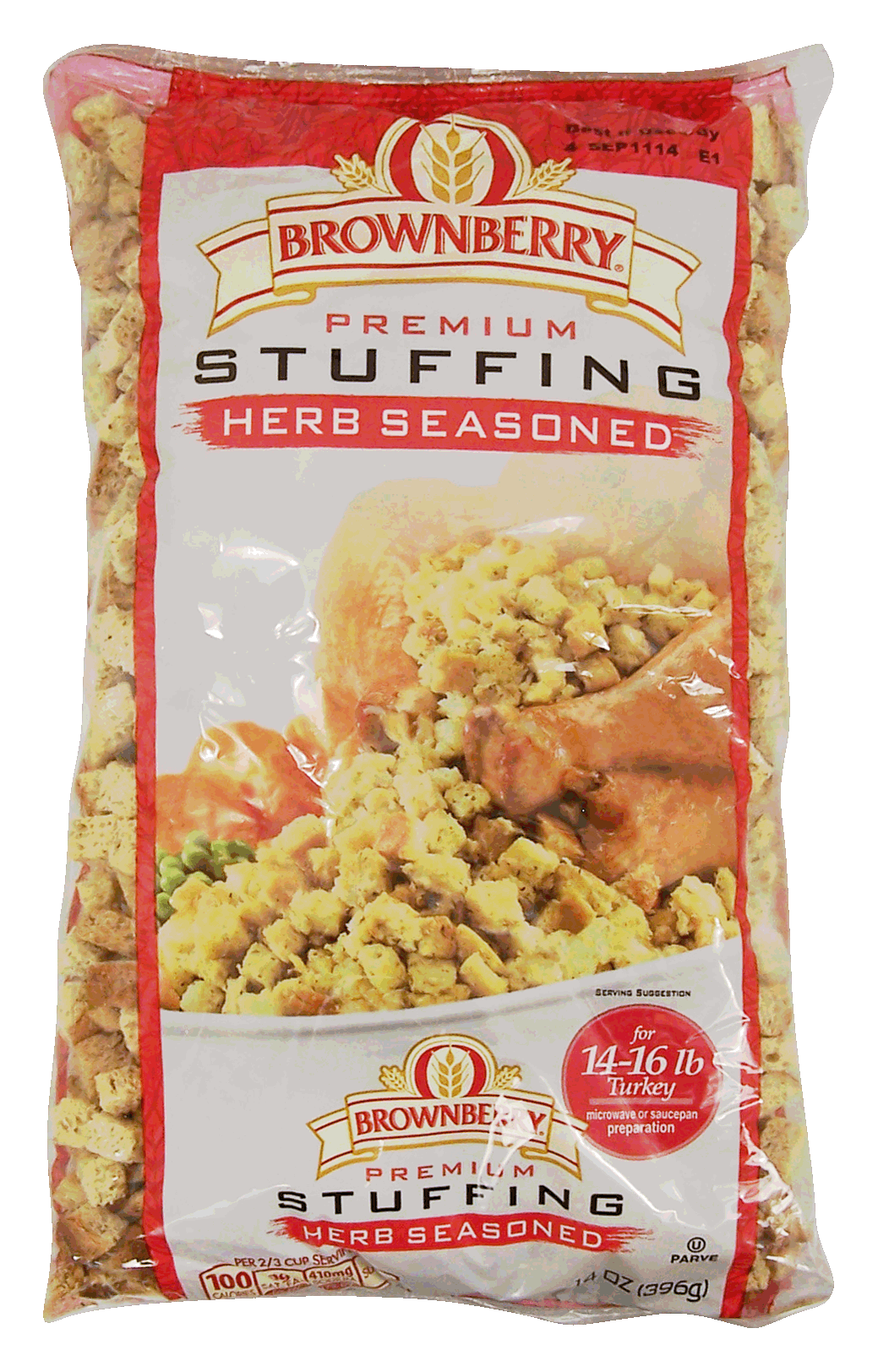 Brownberry&nbsp;&nbsp;traditional herb seasoned cubed stuffing Full-Size Picture